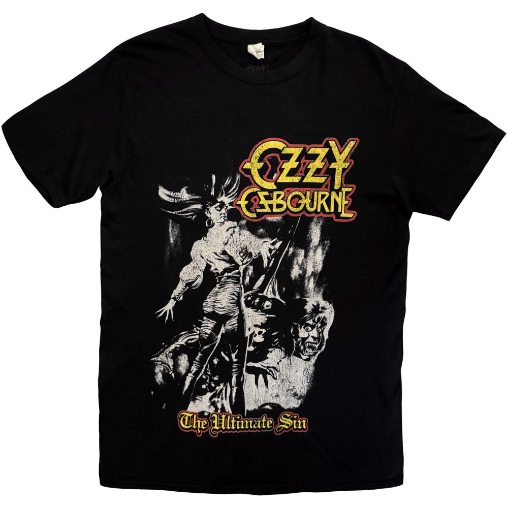 Ozzy Osbourne - Ultimate Sin Tribute Mens Tshirt - Black